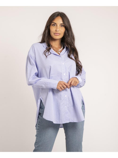Camisa larga de rayas OLAURE - Kiabi Camisa larga de rayas OLAURE - Kiabi