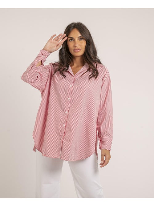 Camisa larga de rayas OLAURE - Kiabi Camisa larga de rayas OLAURE - Kiabi