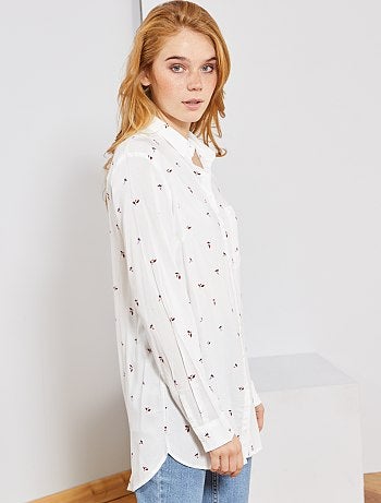 Camisa larga estilo túnica - Kiabi