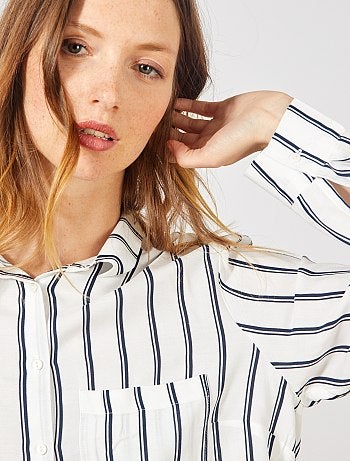 Camisa larga estilo túnica - Kiabi