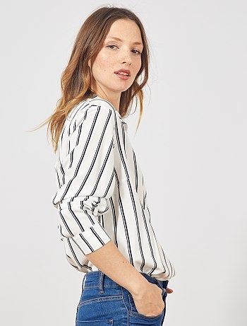 Camisa larga estilo túnica - Kiabi