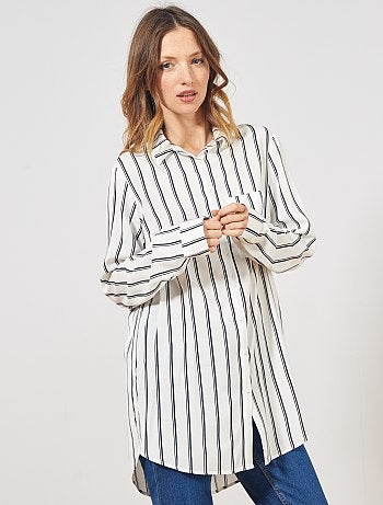 Camisa larga estilo túnica - Kiabi