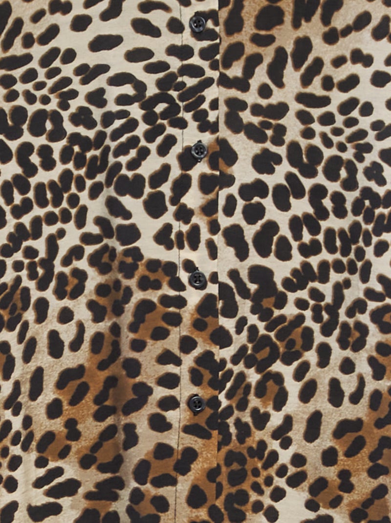 Camisa larga 'JDY' motivo 'pantera' MARRON - Kiabi