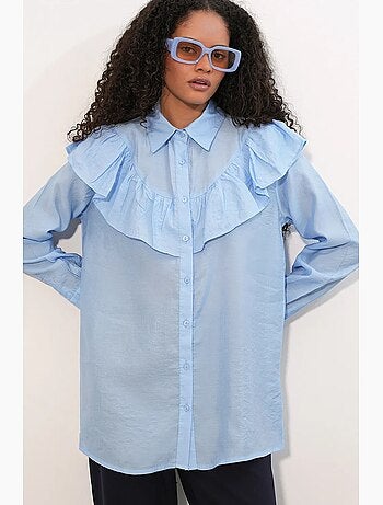 Camisa larga larga texturizada bdart