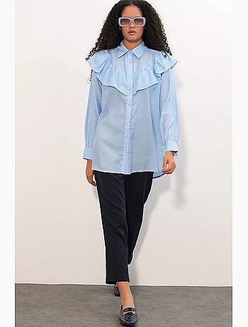 Camisa larga larga texturizada bdart