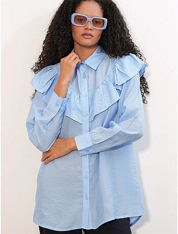 Camisa larga larga texturizada bdart