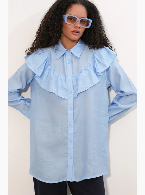 Camisa larga larga texturizada bdart - Kiabi Camisa larga larga texturizada bdart - Kiabi