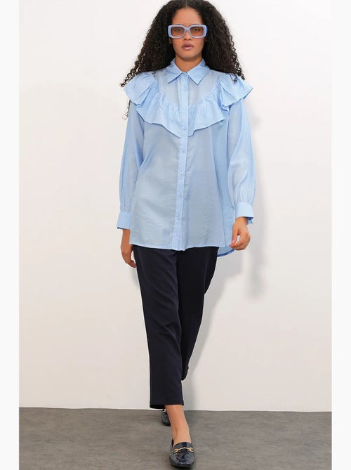 Camisa larga larga texturizada bdart - Kiabi Camisa larga larga texturizada bdart - Kiabi