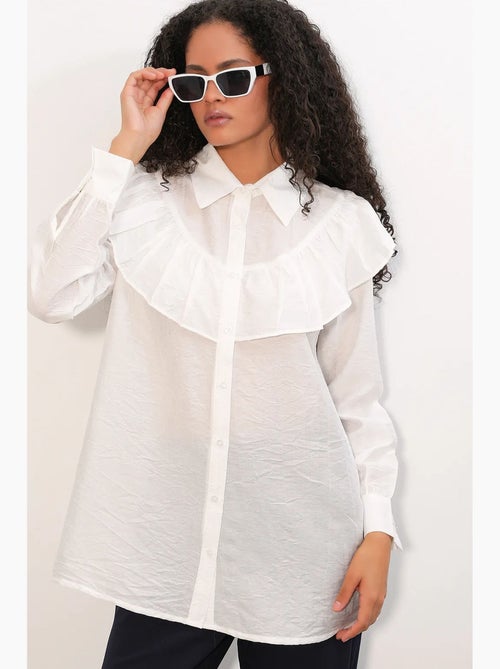 Camisa larga larga texturizada bdart - Kiabi Camisa larga larga texturizada bdart - Kiabi