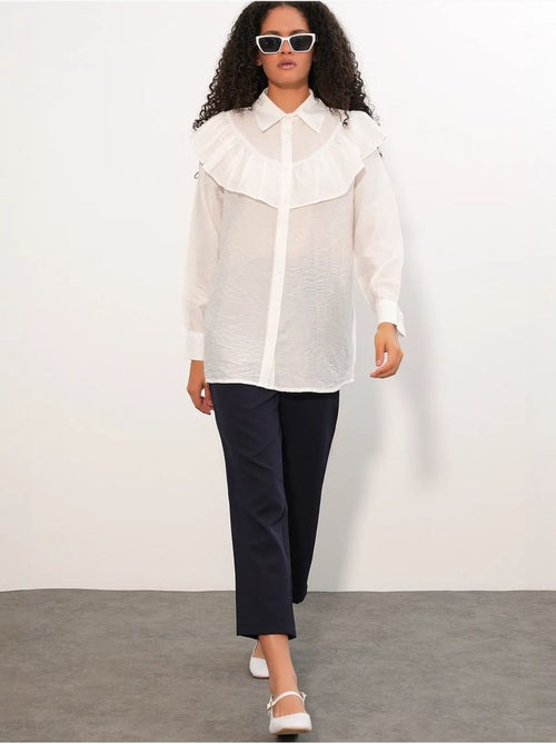 Camisa larga larga texturizada bdart - Kiabi Camisa larga larga texturizada bdart - Kiabi