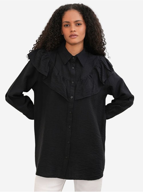 Camisa larga larga texturizada bdart - Kiabi Camisa larga larga texturizada bdart - Kiabi