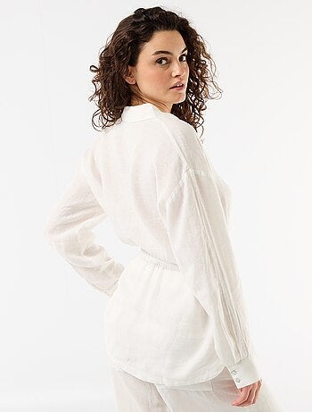 Camisa larga lisa
