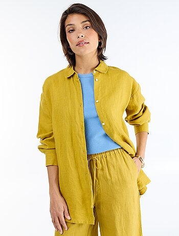 Camisa larga lisa