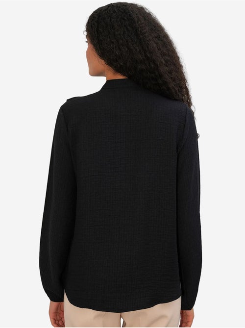 Camisa larga tejida con cuello mao bdart - Kiabi Camisa larga tejida con cuello mao bdart - Kiabi