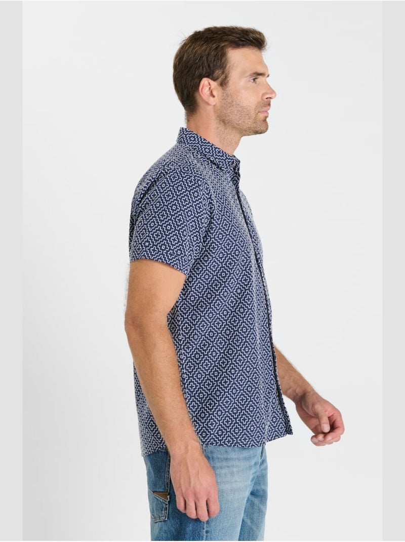 Camisa LETOV Azul - Kiabi