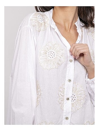 Camisa ligera bordada OLALIE