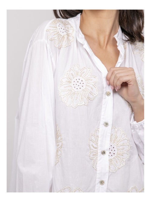 Camisa ligera bordada OLALIE - Kiabi