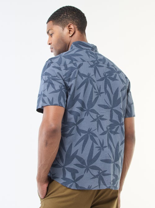 Camisa ligera de manga corta con estampado - Kiabi