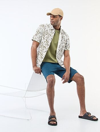 Camisa ligera de manga corta con estampado