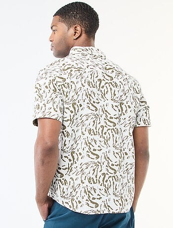 Camisa ligera de manga corta con estampado