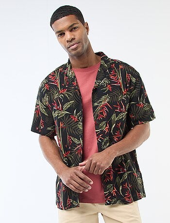 Camisa de manga corta ligera con estampado