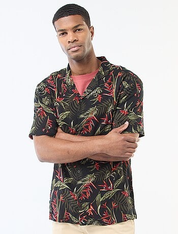 Camisa de manga corta ligera con estampado