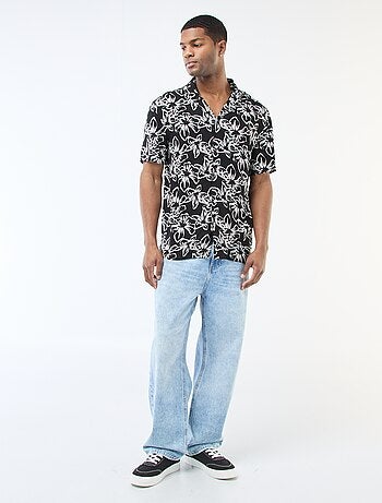 Camisa de manga corta ligera con estampado