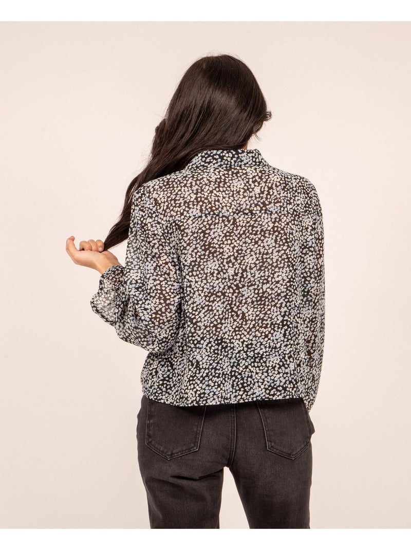 Camisa ligera estampada FINESS Azul - Kiabi