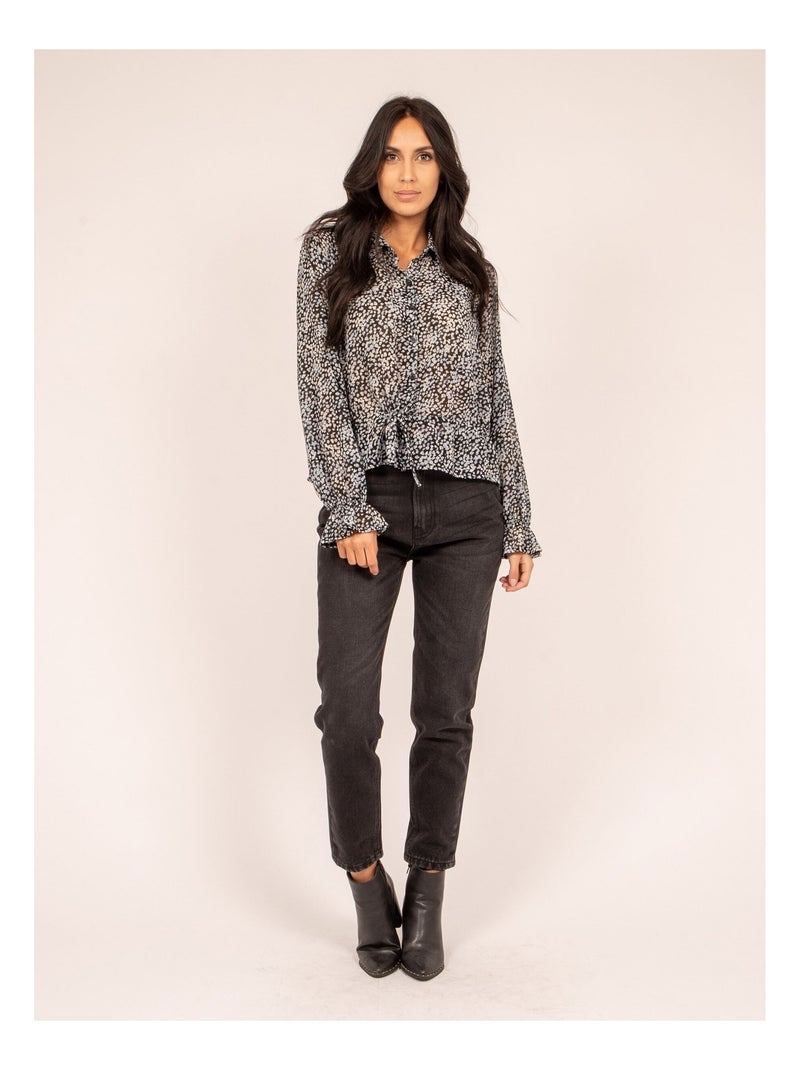 Camisa ligera estampada FINESS Azul - Kiabi