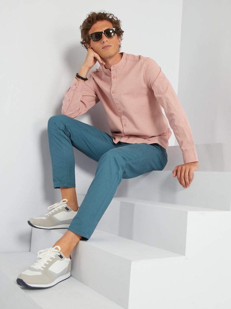Camisa ligera lisa ROSA - Kiabi