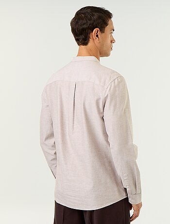 Camisa lisa cuello mao