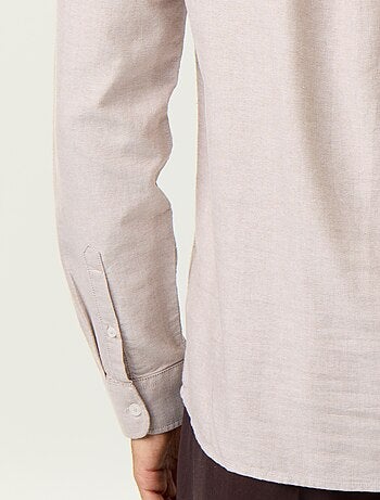 Camisa lisa cuello mao