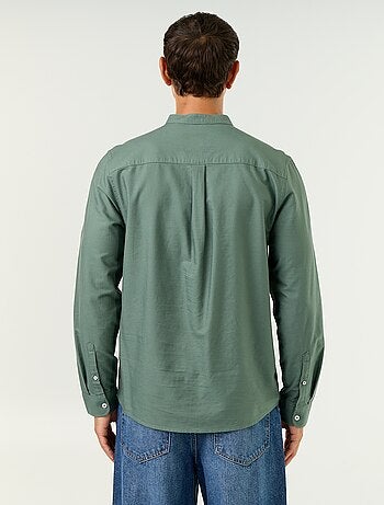 Camisa lisa cuello mao