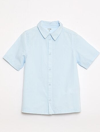 Camisa lisa de manga corta