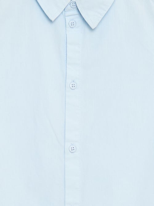 Camisa lisa de manga corta - Kiabi