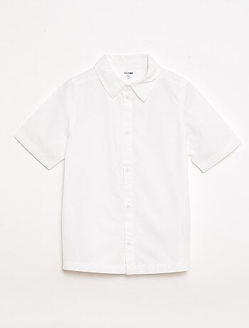 Camisa lisa de manga corta