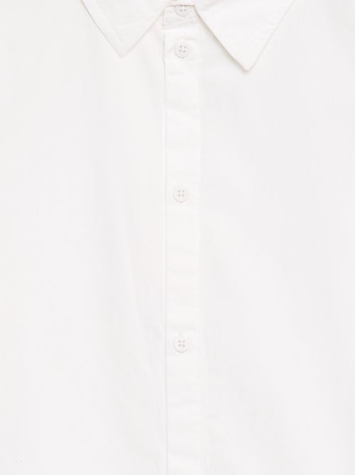 Camisa lisa de manga corta - Kiabi