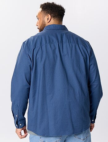 Camisa lisa de manga larga