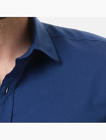 Camisa lisa de manga larga