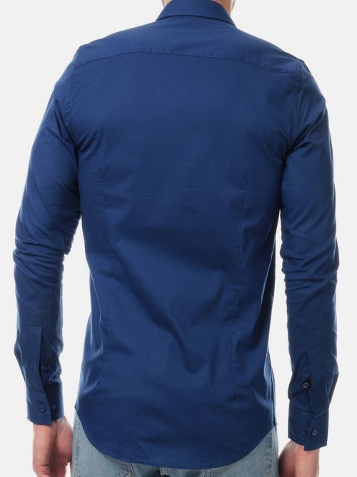 Camisa lisa de manga larga - Kiabi