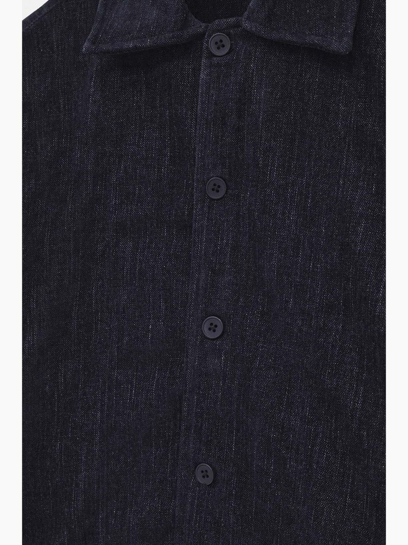 Camisa lisa giesto Azul ultramar - Kiabi