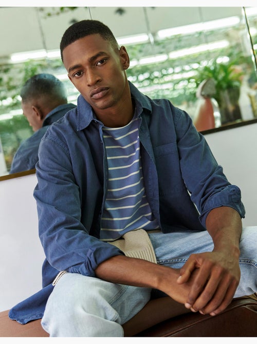 Camisa lyocell, mo fashion - Kiabi Camisa lyocell, mo fashion - Kiabi