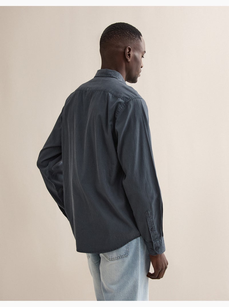 Camisa Lyocell, MO Fashion Azul - Kiabi