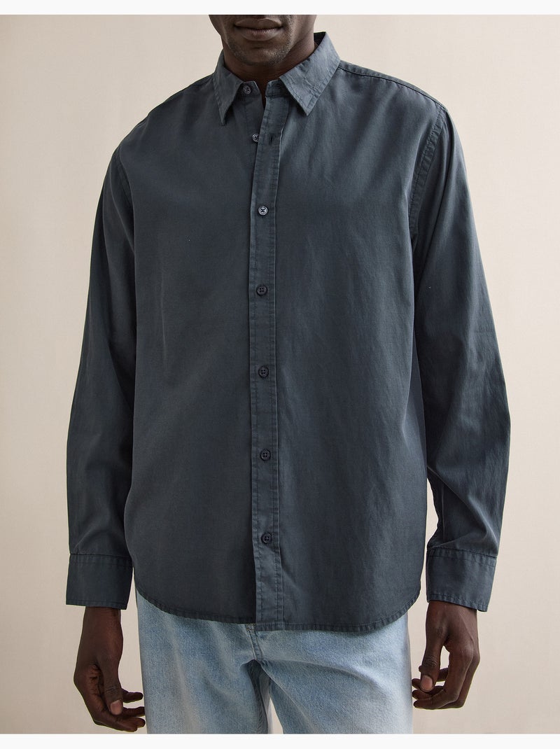 Camisa Lyocell, MO Fashion Azul - Kiabi