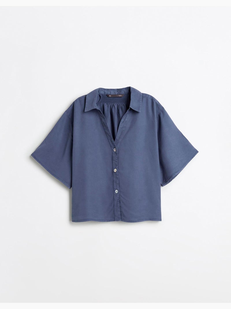 Camisa Lyocell, MO Fashion Azul - Kiabi