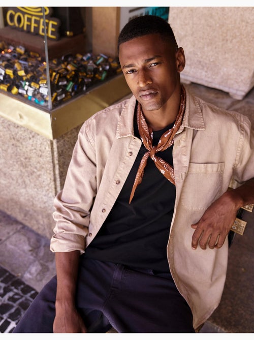 Camisa lyocell, mo fashion - Kiabi Camisa lyocell, mo fashion - Kiabi