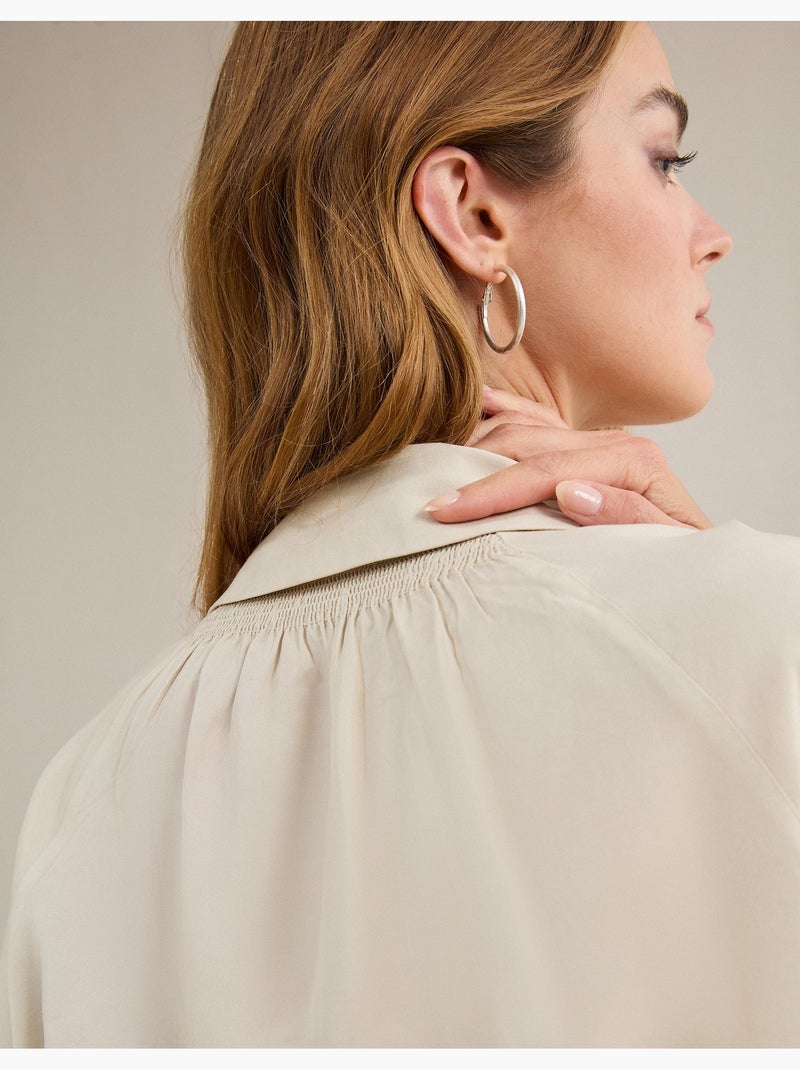 Camisa Lyocell, MO Fashion Beige - Kiabi