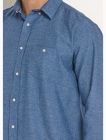 Camisa manga larga con bolsillo y botones - Afibel