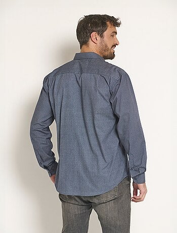 Camisa manga larga microestampado - Afibel