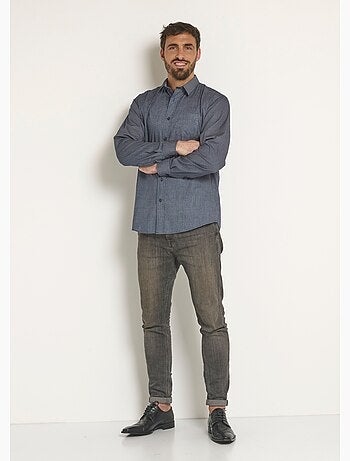 Camisa manga larga microestampado - Afibel